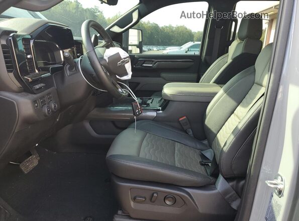 1GC4KYEY2SF218899 2025 CHEVROLET SILVERADO Gray წინა სალონის ხედი