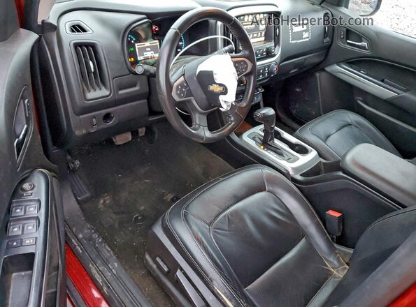 1GCGSCE35G1124217 2016 CHEVROLET COLORADO Красный Вид панели приборов