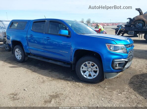 1GCGSCEN4M1158405 2021 CHEVROLET COLORADO Синий Передняя правая четверть