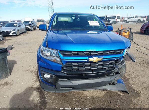 1GCGSCEN4M1158405 2021 CHEVROLET COLORADO Синий Вид панели приборов