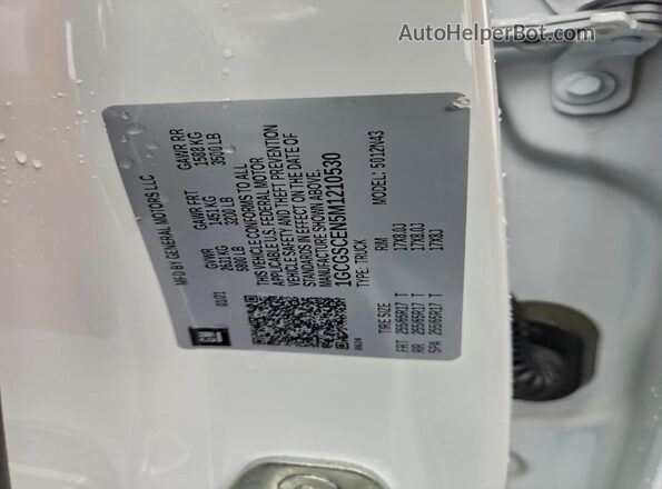 1GCGSCEN5M1210530 2021 CHEVROLET COLORADO White Շարժիչի բաժամունքի տեսք