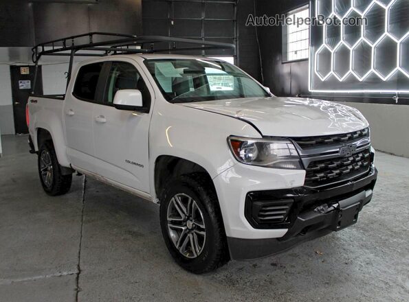 1GCGTBEN9M1100684 2021 CHEVROLET COLORADO Белый Передняя левая четверть