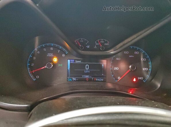 1GCGTCE38G1351012 2016 CHEVROLET COLORADO Silver ხელსაწყოთა პანელის ხედი