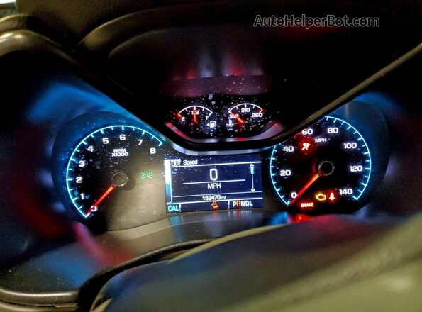1GCGTCEN3J1230803 2018 CHEVROLET COLORADO Белый Вид щитка приборов