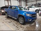 2020 Chevrolet Colorado 4wd  Short Box Z71 Blue vin: 1GCGTDEN0L1158872