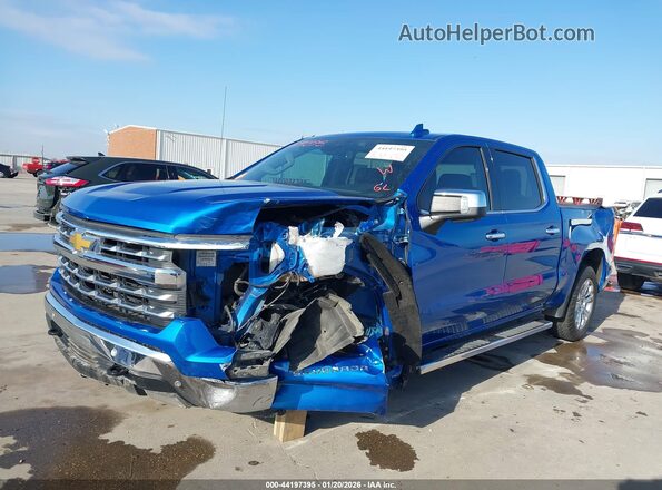 1GCPAEED2PZ325615 2023 CHEVROLET SILVERADO Blue Front left