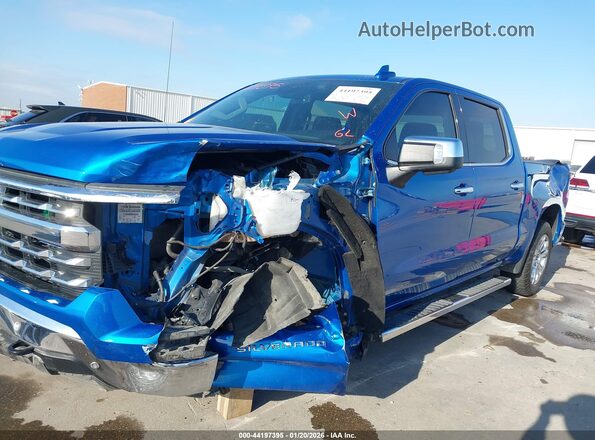 1GCPAEED2PZ325615 2023 CHEVROLET SILVERADO Blue Front view