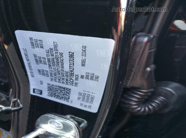 1GCPTBEK2T1131862 2026 CHEVROLET COLORADO Черный Вид подкапотного пространства