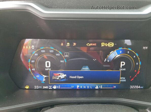 1GCPTEEK7R1216626 2024 CHEVROLET COLORADO Черный Вид щитка приборов