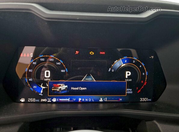 1GCPTEEK9T1110704 2026 CHEVROLET COLORADO Red Вид щитка приладів