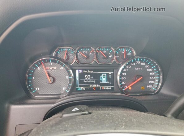 1GCVKREC8GZ288475 2016 CHEVROLET SILVERADO Серый Вид щитка приборов