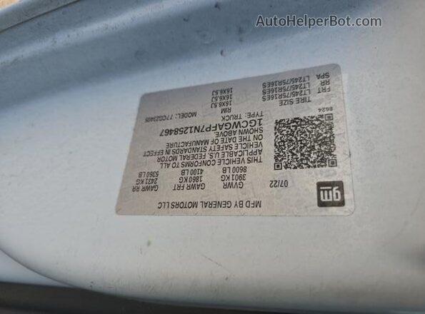 1GCWGAFP7N1258467 2022 CHEVROLET EXPRESS  Vista frontal