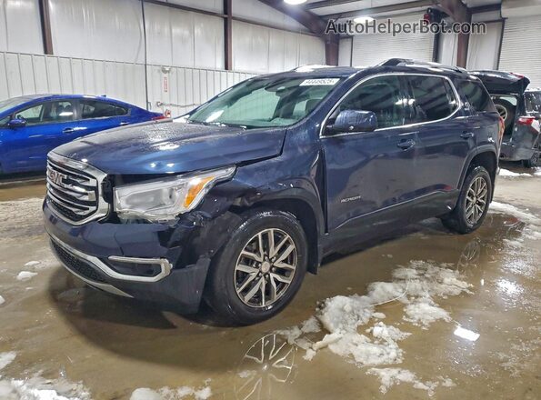 1GKKNSLS8KZ215177 2019 GMC ACADIA Синий Передняя левая четверть