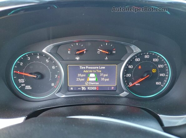 1GNERGKWXMJ143938 2021 CHEVROLET TRAVERSE Черный Вид щитка приборов