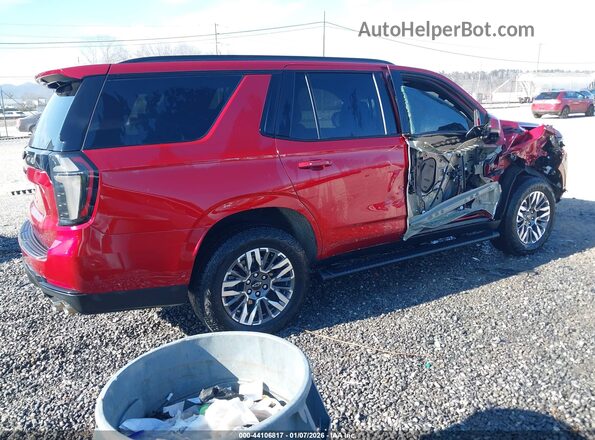 1GNS6PRD1SR215348 2025 CHEVROLET TAHOE Red უკანა მარჯვენა