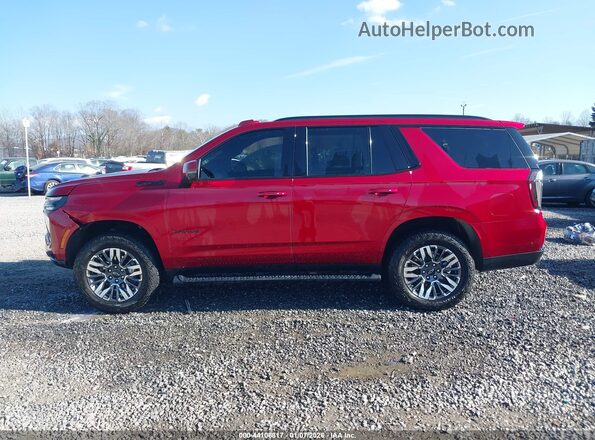 1GNS6PRD1SR215348 2025 CHEVROLET TAHOE Red სალონის 360-გრადუსიანი ხედი