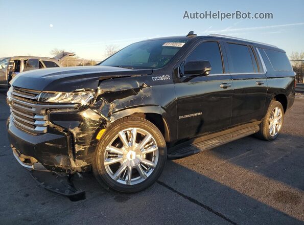 1GNSCGKLXMR432250 2021 CHEVROLET SUBURBAN Черный Передняя левая четверть