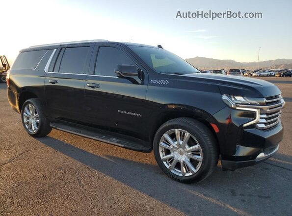 1GNSCGKLXMR432250 2021 CHEVROLET SUBURBAN Черный Передняя правая четверть