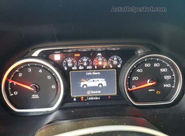 1GNSCGKLXMR432250 2021 CHEVROLET SUBURBAN Черный Вид щитка приборов