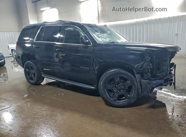 1GNSKBKC2JR288470 2018 CHEVROLET TAHOE Черный Передняя правая четверть