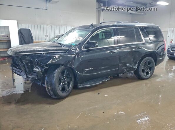 1GNSKBKC2JR288470 2018 CHEVROLET TAHOE Черный Передняя левая четверть