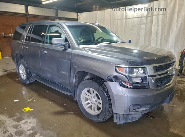 1GNSKBKC3JR377223 2018 CHEVROLET TAHOE Серый Передняя правая четверть