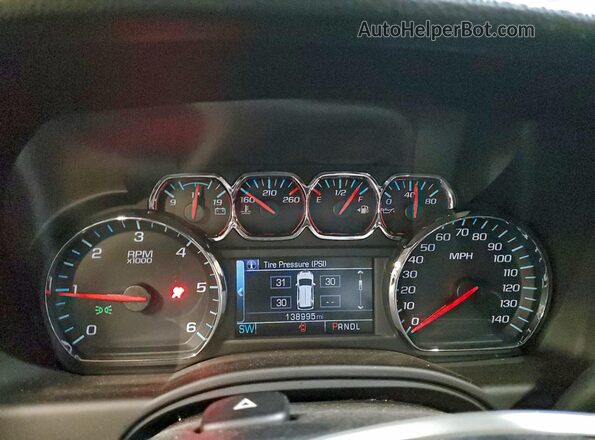 1GNSKBKC3JR377223 2018 CHEVROLET TAHOE Серый Вид щитка приборов