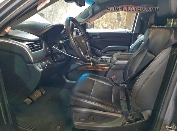 1GNSKBKC3JR377223 2018 CHEVROLET TAHOE Серый Вид салона спереди