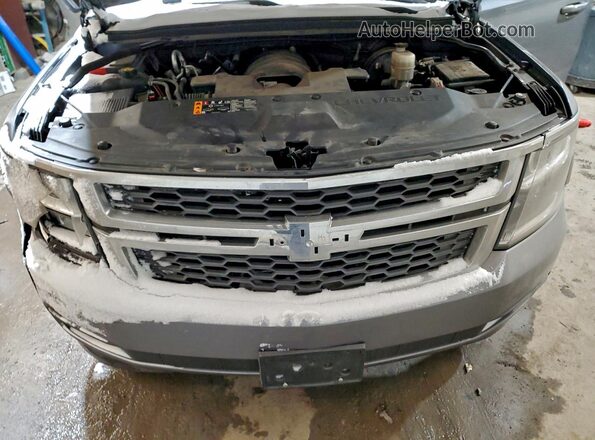 1GNSKBKC3JR377223 2018 CHEVROLET TAHOE Серый Вид подкапотного пространства
