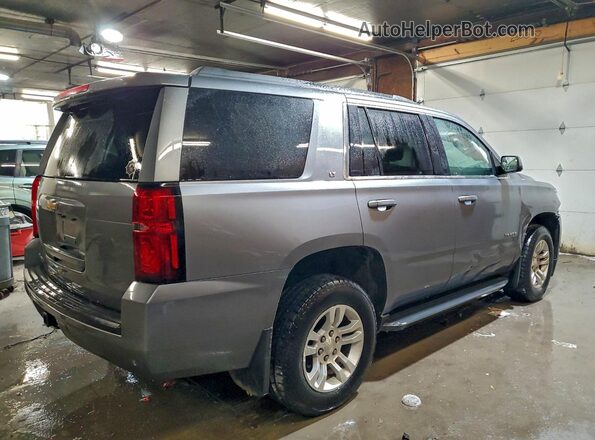 1GNSKBKC3JR377223 2018 CHEVROLET TAHOE Серый Задняя правая четверть