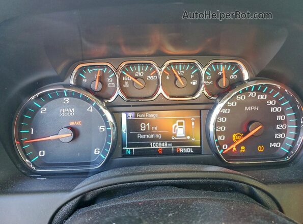 1GNSKBKC8JR234168 2018 CHEVROLET TAHOE Бордовый Вид щитка приборов