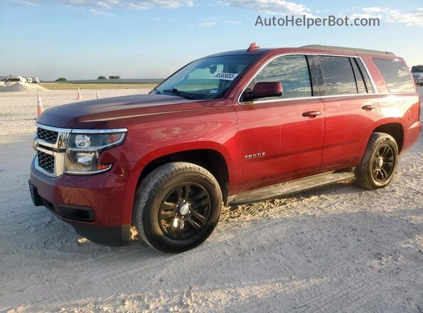 1GNSKBKC9GR237069 2016 CHEVROLET TAHOE Бордовый Передняя левая четверть