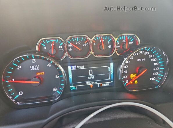 1GNSKBKCXKR227899 2019 CHEVROLET TAHOE Зеленый Вид щитка приборов