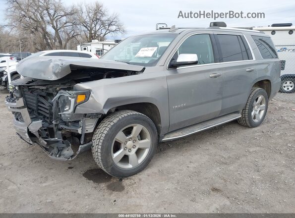 1GNSKCKC2JR127297 2018 CHEVROLET TAHOE Серебряный Передняя левая четверть