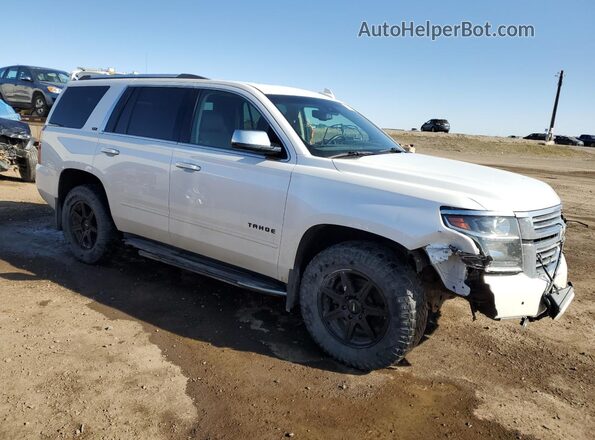 1GNSKCKC9GR282986 2016 CHEVROLET TAHOE Белый Передняя правая четверть