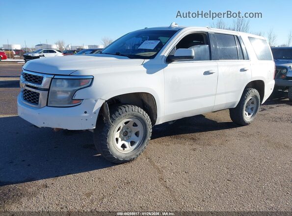 1GNSKFEC5HR267030 2017 CHEVROLET TAHOE Белый Передняя левая четверть