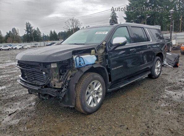 1GNSKFKD8PR192853 2023 CHEVROLET SUBURBAN Черный Передняя левая четверть