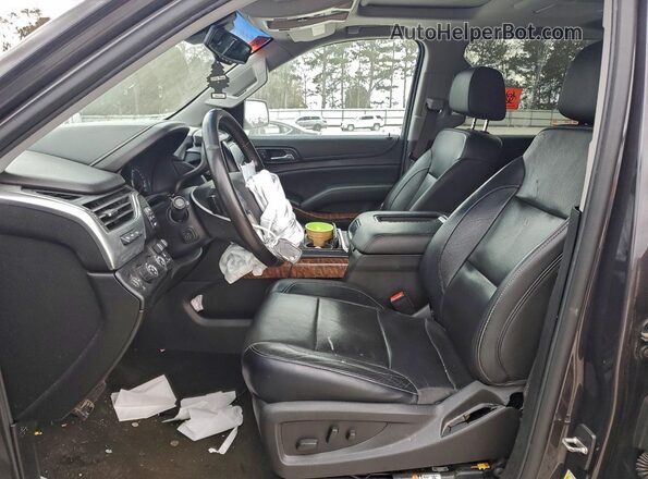 1GNSKJKC3HR167242 2017 CHEVROLET SUBURBAN Черный Вид салона спереди