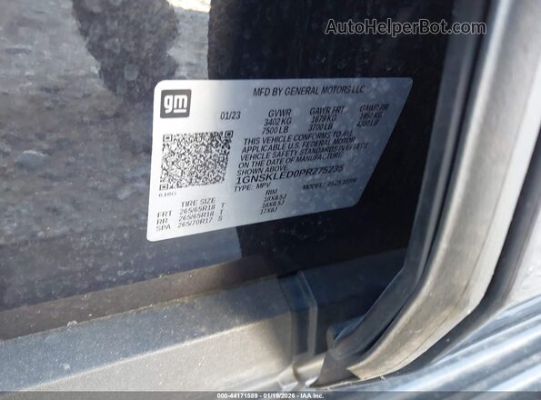 1GNSKLED0PR275235 2023 CHEVROLET TAHOE Серый Вид подкапотного пространства