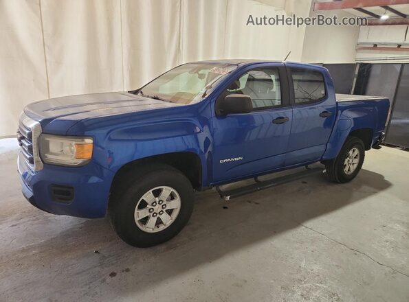 1GTG5BEA3J1106211 2018 GMC CANYON Синий Передняя левая четверть