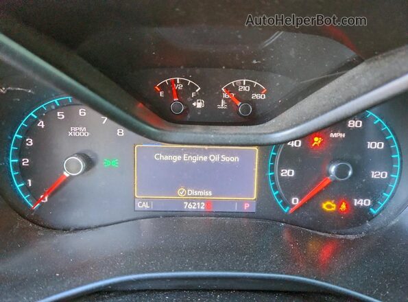 1GTG6EEN9K1272302 2019 GMC CANYON Черный Вид щитка приборов