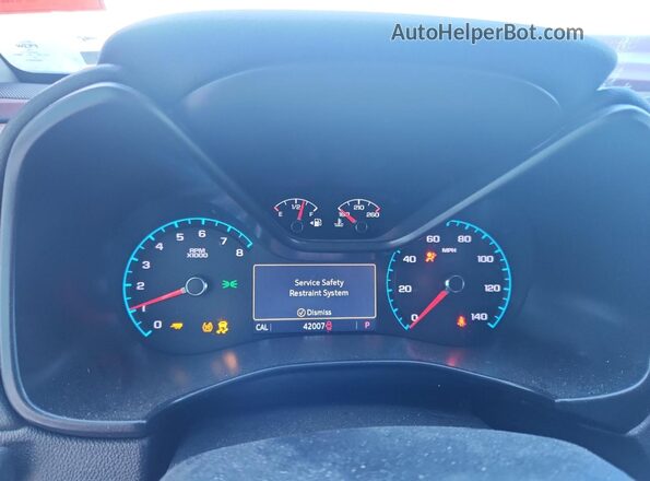 1GTG6FEN8M1295546 2021 GMC CANYON Красный Вид щитка приборов