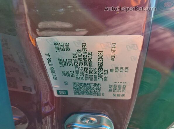 1GTP2FEK6S1234081 2025 GMC CANYON Красный Вид подкапотного пространства