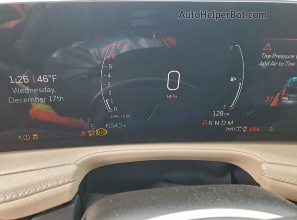 1GYFZDR46RF246620 2024 CADILLAC XT4 Синий Вид щитка приборов