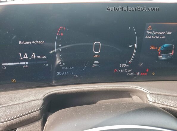 1GYFZDR47RF151502 2024 CADILLAC XT4 Черный Вид щитка приборов