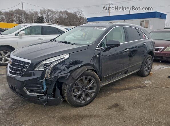 1GYKNFRS6KZ140984 2019 CADILLAC XT5 Черный Передняя левая четверть