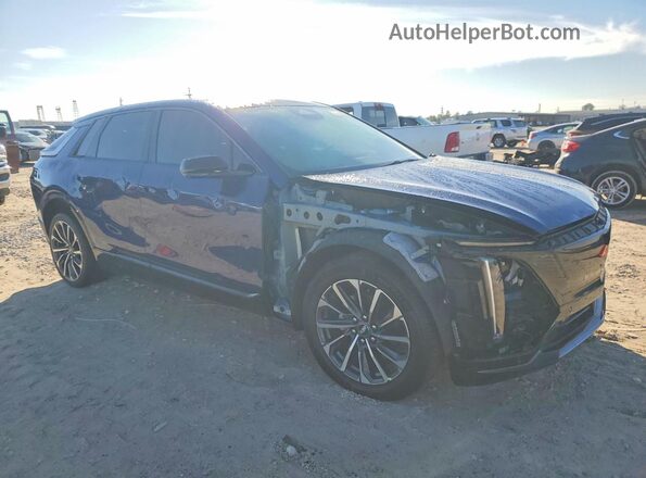 1GYKPTRL5RZ133777 2024 CADILLAC OTHER Синий Передняя правая четверть