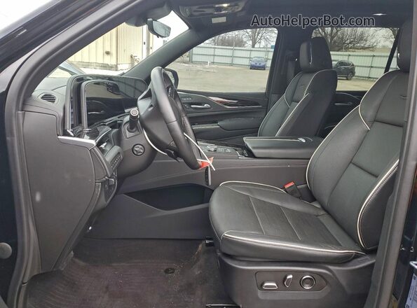 1GYS4FKL7PR287117 2023 CADILLAC ESCALADE Черный Вид салона спереди