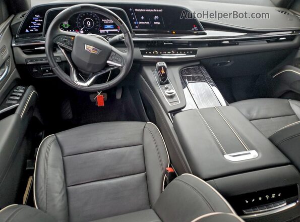 1GYS4FKL7PR287117 2023 CADILLAC ESCALADE Черный Вид панели приборов