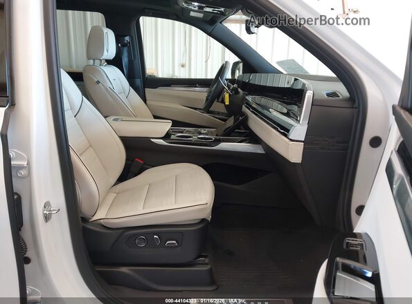 1GYS9FRLXSR404091 2025 CADILLAC ESCALADE Белый Вид салона спереди